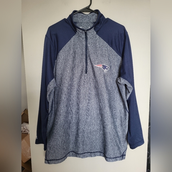 New England Patriots Quarter-Zip Pullover, Size XL - Picture 1 of 5